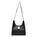 Retro Bucket Bag PU Leather Handbag Large Capacity Shoulder Messenger Bag