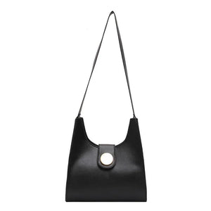 Retro Bucket Bag PU Leather Handbag Large Capacity Shoulder Messenger Bag