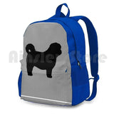 Shih Tzu Dog Silhouette ( S ) Outdoor Hiking Backpack Riding Climbing Sports Bag