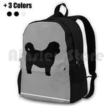 Shih Tzu Dog Silhouette ( S ) Outdoor Hiking Backpack Riding Climbing Sports Bag