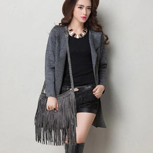 Bohemia Suede Tassel Shoulder Bag Crossbody