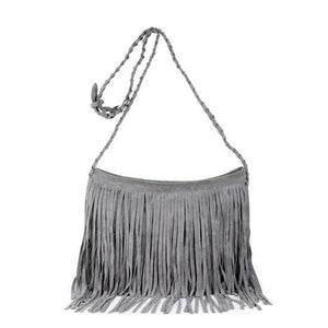 Bohemia Suede Tassel Shoulder Bag Crossbody