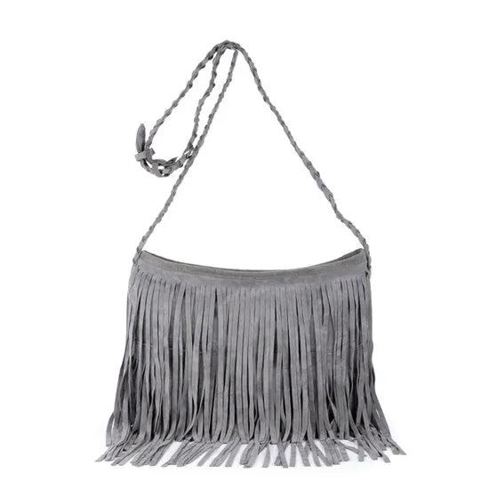 Bohemia Suede Tassel Shoulder Bag Crossbody