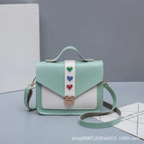 Patchwork Small Crossbody Handbag Women's Casual Shoulder Bags
