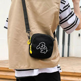 Women's Printed Nylon Crossbody Bag Cartoon Design Small Shoulder Bag