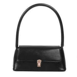 D0LF Women Underarm Bag Vintage PU Leather Ladies Small Shoulder Bags