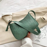 Stone Pattern Retro PU Leather Crossbody Bags for Women Small Shoulder Messenger