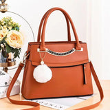 Casual Tote Retro PU Leather Women Shoulder Bag