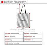 Cartoon Chicken Flowers Pattern Women Canvas Bags Reusable Travel Storage