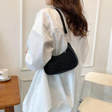 Rhinestone Shoulder Underarm Bag Casual Small Shoulder Shopping Bags
