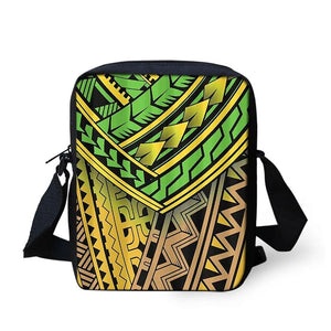 Polynesian Tattoo Basketball Messenger Bag Small Shoulder Crossbody