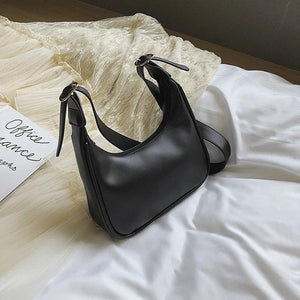 Vintage Small PU Leather Crossbody Bag for Women