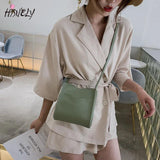 Stylish PU Leather Bucket Shoulder Bag