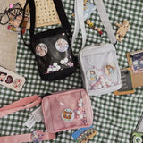 Clear PVC Crossbody Bag Shoulder Jelly Small Flap Bag