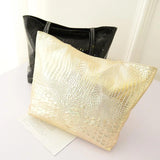 Crocodile Print Shoulder Bag Large Capacity Shopping Bag Ladies Bag