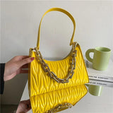 PU Leather Women's Shoulder Underarm Bags Solid Handbags Girls Phone Purses