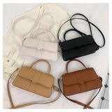 Retro Square Shoulder Bag Messenger Famous Solid Bag