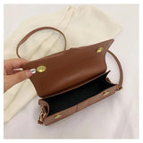 Retro Square Shoulder Bag Messenger Famous Solid Bag