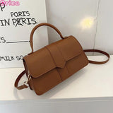 Retro Square Shoulder Bag Messenger Famous Solid Bag