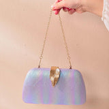 Pink Purse Totebags for Women Leaf Hasp Crossbody Bags Handbags