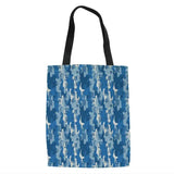 Camouflage Canvas Shoulder Bag for Shopping Men Women