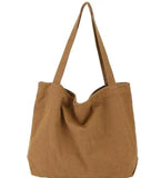 Large Capacity Canvas Shoulder Bag Retro Shopping Bag