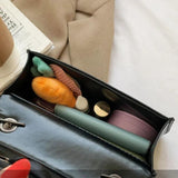 Vintage Bow PU Leather Flap-bag Shoulder Bag