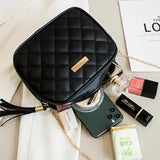 Tassel Leather Handbags for Women Shoulder Bag Crossbody