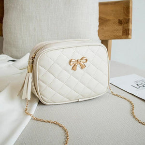 Tassel Leather Handbags for Women Shoulder Bag Crossbody
