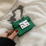 Mini Square Bag Purses Lipstick Box PU Leather Crossbody Bags for Women