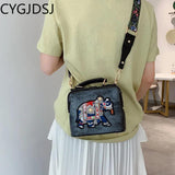 Women's Crossbody Shoulder Bag with Tassel Accent