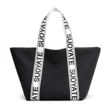 Women's Nylon Shoulder Bag Large Capacity Top-handle Handbag