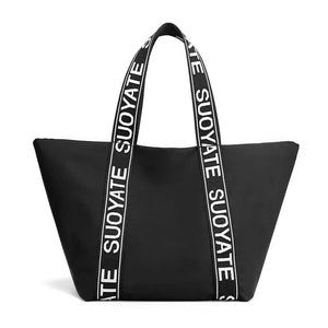 Women's Nylon Shoulder Bag Large Capacity Top-handle Handbag