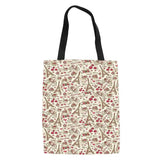 Eiffel Tower Women Handbag Folding Canvas Bag Shoulder Tote Book Bag