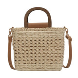 Straw Beach Handbag Shoulder Crossbody Bag Vacation Summer Women's
