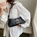 Women Shoulder Crossbody Bag Adjustable Hobos Top-handle Bags Solid Shopper Bag