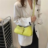 Women Shoulder Crossbody Bag Adjustable Hobos Top-handle Bags Solid Shopper Bag