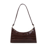 Women Crocodile Pattern Handbag Casual Shoulder Bag