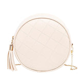 Small Round Tassel Crossbody Bags for Women Purses Clutches