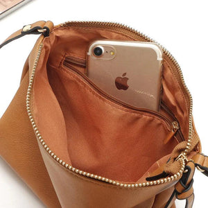 Vintage Slim Thin Women Leather Messenger Bag