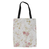 Floral 3D Printing Student Book Bag Canvas Shoulder Pocket Ladies Grocery Bag