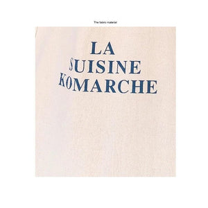 Eco Cotton Linen Tote Bag Letters Printing Shoulder Bag