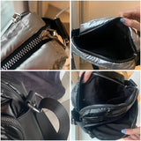 Winter Down Bag Crossbody Handbag with Wide Shoulder Strap