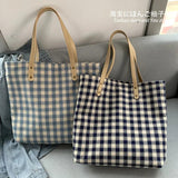 Literature Art Style Canvas Shoulder Bag Large Capacity for Women