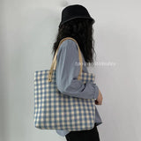 Literature Art Style Canvas Shoulder Bag Large Capacity for Women