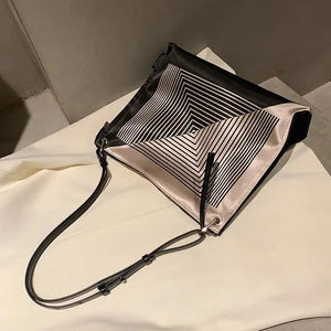 Nylon Geometric Square Tote Bag Shoulder Bags Handbags