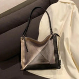 Nylon Geometric Square Tote Bag Shoulder Bags Handbags