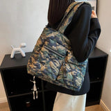 Winter Casual Large Capacity Ladies Down Handbag