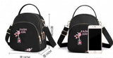 2 in 1 Women Messenger Bags Nylon Female Handbags Zipper Main Bag