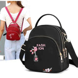 2 in 1 Women Messenger Bags Nylon Female Handbags Zipper Main Bag